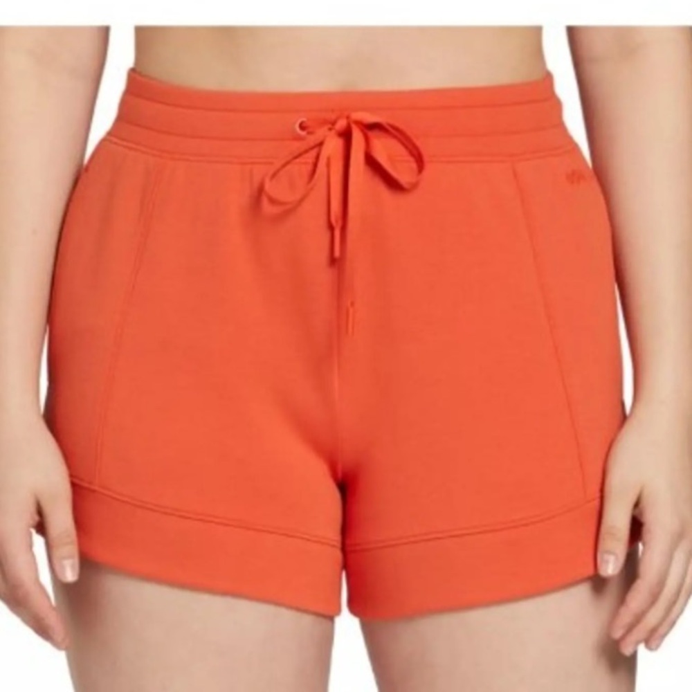 DSG Women's ginger Orange sport fleece Shorts